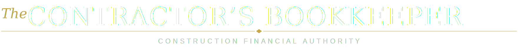 The Contractor's Bookkeeper — Construction Financial Authority
